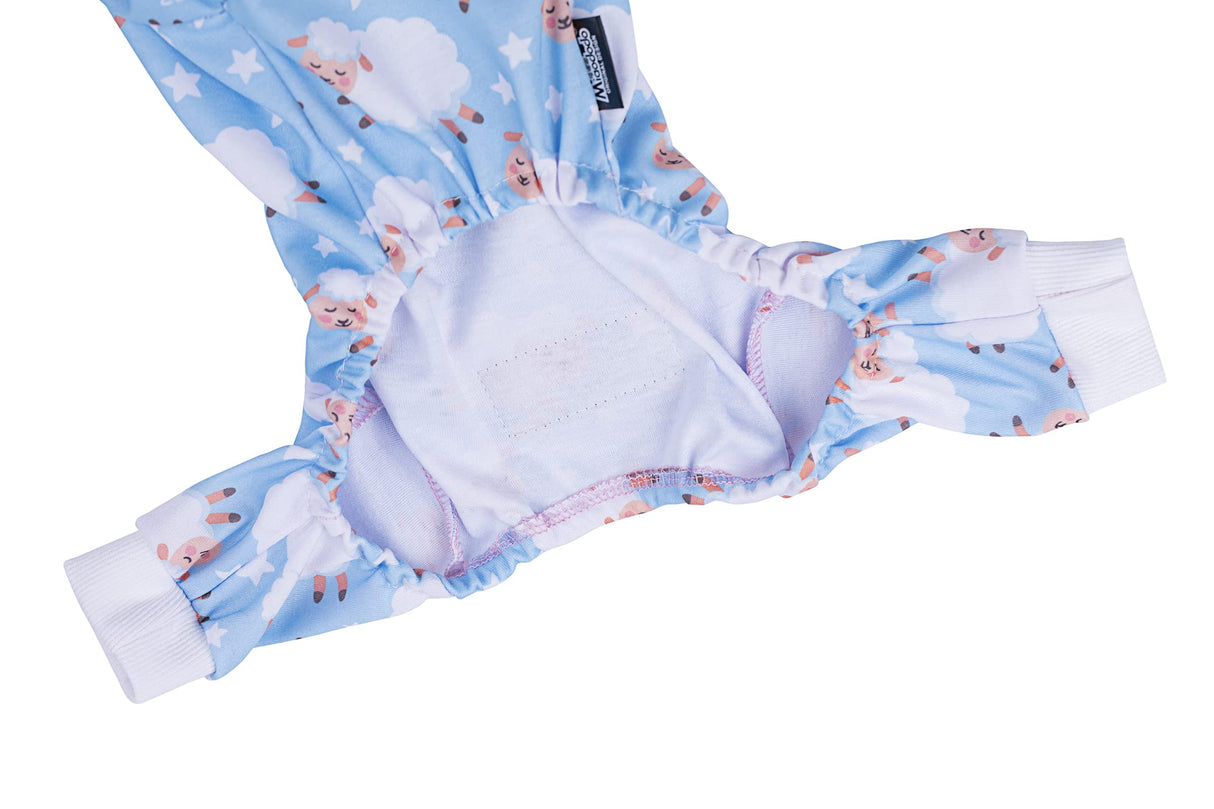Blue Puppy Christmas Dog Clothes Pajamas for Small Medium Dogs Girl Boy,Funny Pet Cat Dog Shirts Costume Sweaters Pjs Onesie Shirt,Doggie Onesies Cat Pet Outfit Frenchie Clothes