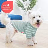 KYEESE 2Pack Waffle Dog Shirt with Sleeves, Lightweight Dog T Shirts for Small Medium Dogs Boy Girl, Breathable Pet Tee Shirts Soft Dogs Clothes for Daily Wear, Green+Striped, XL