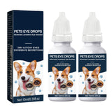 Cataract Drops For Dogs, Natural Safe Dog Eye Drops For Soothe Itching Irritation & Dry Eyes, Improve Eye Vision Clarity, Not For Human Pet Tear Stain Cleaner Suitable for All Animals (2 X 10 ml)