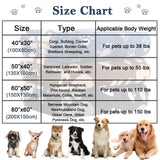 AHOOCUSTOM Dog Blanket, Soft Fleece Dog Blankets for Extra Large Dogs, Fluffy Flannel Pet Cat Puppy Blanket Mat Cover for Bed Couch, Cute Paw Print Throw Blanket for Dogs, Blue 80"X60"