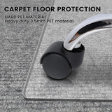 XINQIDAI Office Chair Mat - Heavy Duty, 47"x32", 1/7" Thick, Flat Shipping, Suitable for Carpet and Hardwood Floor