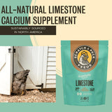 Scratch and Peck Limestone Supplement for Chickens and Ducks - High in Calcium, Made from Pure and Sustainably Sourced Limestone - 8 lbs Bag