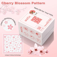 Load image into Gallery viewer, MIZOK Puppy Pads 22"x 22" with Leak-Proof Quick-Dry Design Pee Pads for Dogs Potty Training, 6-Layer Standard Absorbency Dog Pee Pads Regular Size, Pink Cherry Blossom Pattern (50 Counts)
