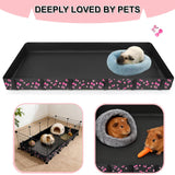 DZWLKJ Guinea Pig Cage Liner,Washable Tarp Bottom Base,Cherry Graphic,24"x48", Reusable for Rabbit, Chinchilla, Hedgehog, Ferret & Other Small Animals.