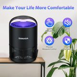 DUNAGA Fly Traps Indoor, Fruit Fly Traps, Gnat Traps, Bug Zapper Indoor, Insect Traps Indoor with 10 Sticky Glue Boards, Black