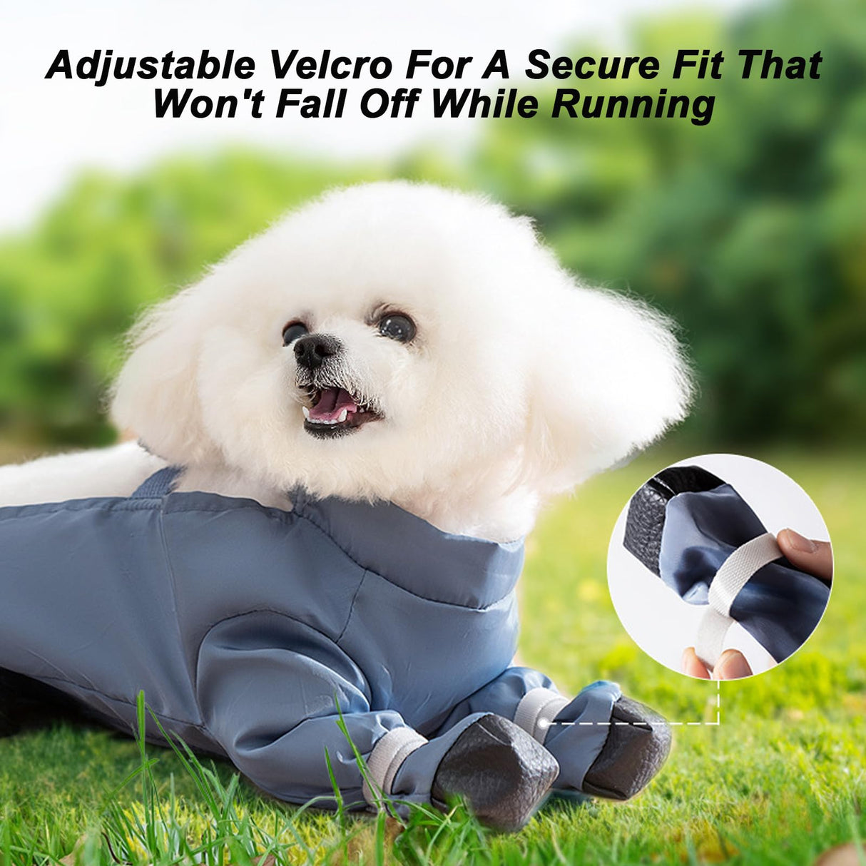 Pet Anti Dust Pants with Shoes for Dogs, Anti-Slip Waterproof Rain/Snow Boots with Adjustable Suspender, Outdoor Walking/Hiking Dirty-Proof Belly for Small Medium-Sized Dog (#C,M)