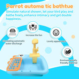 Automatic Bird Shower & Parrot Bath Fountain – Cage Mountable Parrot Shower Box for Cockatiels, Budgies, Conures & Lovebirds(Blue)