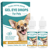 UQWUQW Cataract Drops for Dogs - Pet Gel Dog Eye Drops for Relieving Itching and Irritation, Removing Stains, Improving Vision - Safe for All Animals (40 ml)