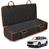 XHRING Dog Car Seat Cover for Honda CRV HRV CR-V HR-V Accord Civic LX EX EX-L EX-L Navi Touring 2000-2025 2026 Back Seat Accessories, Scratchproof Pet Bench Backseat Covers with Two Big Pockets