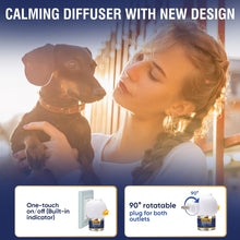 Load image into Gallery viewer, LKBHGF Dog Calming Pheromones Diffuser 6 in 1 Kit Appeasing Pheromone Diffuser to Calm (2 Plug in+4 x48ml Refill) for Anxiety Relief Reduce Aggression Fighting Barking Stress 120 Day Supply(Tasteless)
