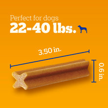 Load image into Gallery viewer, Pedigree Dentastix Small &amp; Medium Breed Dog Treats, Original with Real Chicken, 21.1 oz. Bag (45 Treats)
