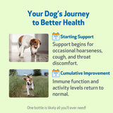 Pet Wellbeing Throat Gold for Dogs - Vet-Formulated - Soothes Throat Discomfort, Hoarseness, Leash Strain, Occasional Cough in Dogs - Natural Herbal Supplement 2 oz (59 ml)