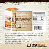 FullBucket Daily Dog Probiotic 30 Servings - Support Natural Digestion, Treat & Prevent Diarrhea - Probiotics, Prebiotics & Digestive Enzymes All in One Tasty Probiotic Powder for Dogs