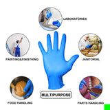 Nitrile Gloves Disposable Gloves (Medium, 100-Count), 4 Mil,Powder Free, Cleaning Service Gloves, Latex Free