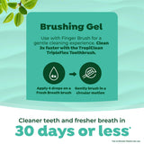 TropiClean Fresh Breath Toothbrush and Toothpaste Kit for Puppies, Teeth Cleaning Kit to Prevent Plaque & Tartar, Breath Freshener, Dog Dental Care
