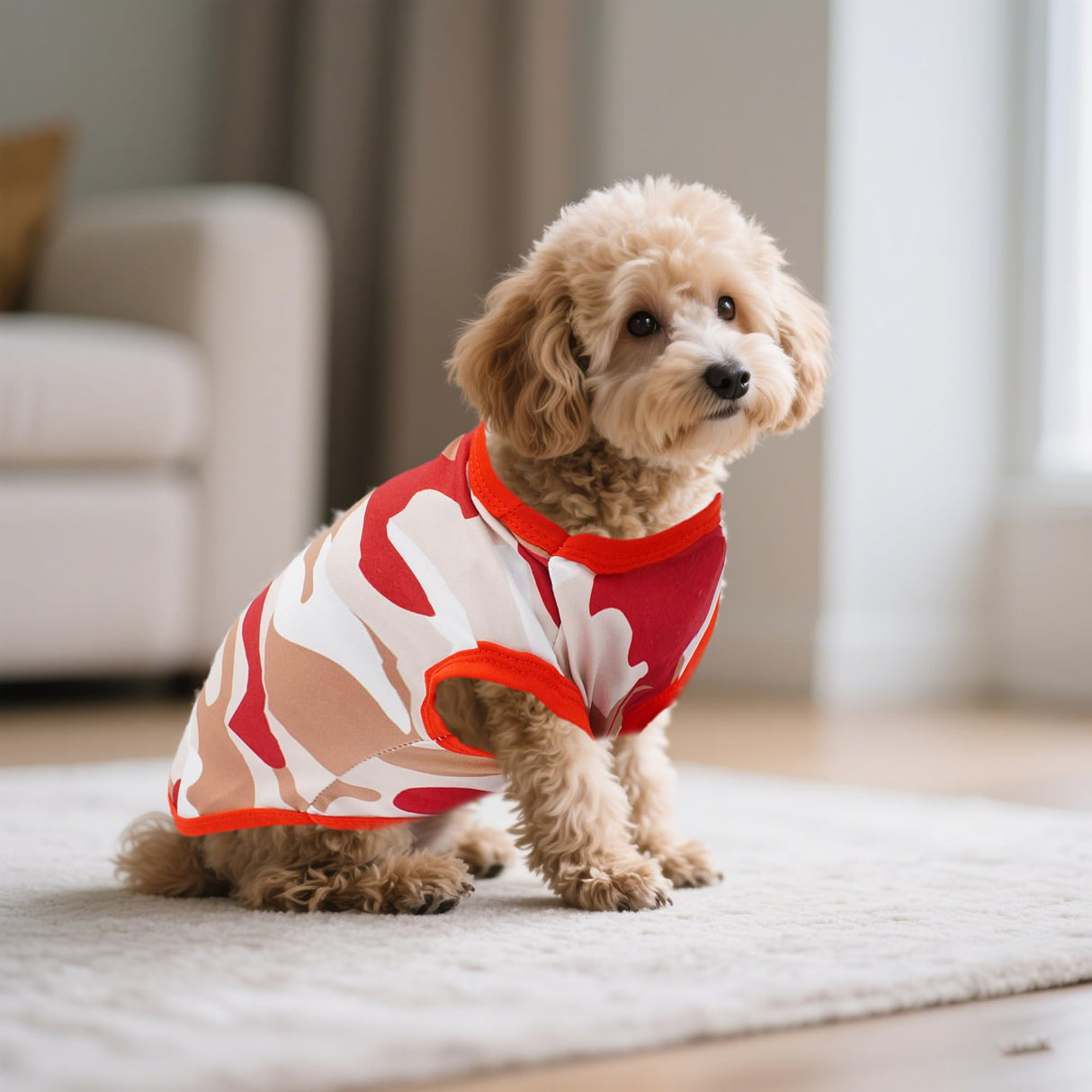 JpGdn 8PCS/Pack Dog Shirts Male for XXXL Dog Boy Sleeveless T Shirts Soft Stretchy Tank Top Tee Vest