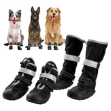 OneTigris Dog Shoes for Large Dogs, Pathfinder Medium Dog Boots & Paw Protectors for Winter Snowy Day,Water-Resistant in Rainy Weather, Outdoor Walking, Indoor Hardfloors Skid-Resistant Sole