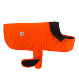 Carhartt Firm Duck Insulated Dog Chore Coat, Durable Weather Resistant Coat for Cold and Windy Conditions, Contains PFAS (Hunter Orange), Medium