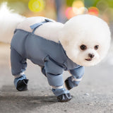 Dog Suspender Boots, Anti Slip Water Proof Adjustable Dog Shoes with Suspender, Paws Protector, Paws Boot Leggings for Small Medium Large Dog, Snow, Rain, Hiking, Hot Pavement (S)