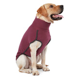 Dog Sweater Pullover Cold Weather Vest for Dogs Dog Sweatshirt & Jacket for Indoor and Outdoor Use (Large, Wine red)