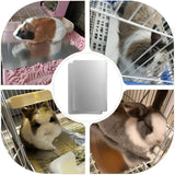 PeSandy Rabbit Cooling Pad, 2PCS Hamster Cooling Pad Pet Cooling Mat for Rabbit Bunny Hamster Guinea Pig & Other Small Pets Stay Cool This Summer - Bite Resistance Pet Cool Plate Ice Bed