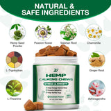 ziehooGe Calming Chews for Dogs - Dog Calming Treats Helps with Dog Anxiеty Rеlief, Separation, Strеss, Barking, Fireworks, Travel, Composure - Natural Dog Supplements 180 Soft Chews