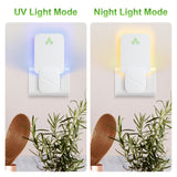 Gnat Traps for House Indoor, Fly Trap Indoor for Fruit Flies, Gnat, Moth, Mosquito, and Other Flying Insects - 2 Devices + 12 Glue Boards, Two Modes Protect 400 Sq Ft for Home