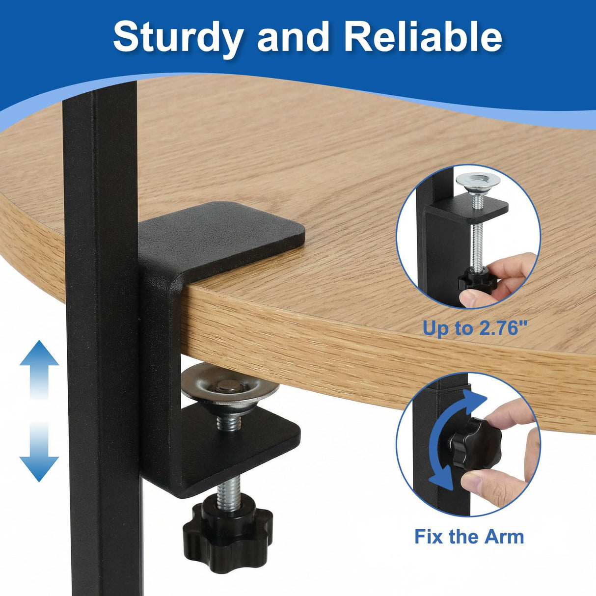 Dog Grooming Arm for Table, 26" - 40" Adjustable Height, Includes Clamp, Hammock, No-Sit Nooses, Home/Salon Use Foldable Pet Grooming Kit for Small and Medium Pets for Nail Trimming & Drying