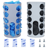 Wall-Mounted Plastic Bag Holder (2 Pack) - Multi-Use Kitchen Organizer for Grocery Bags, Socks & Underwear | Space-Saving Design with Adhesive & Screws