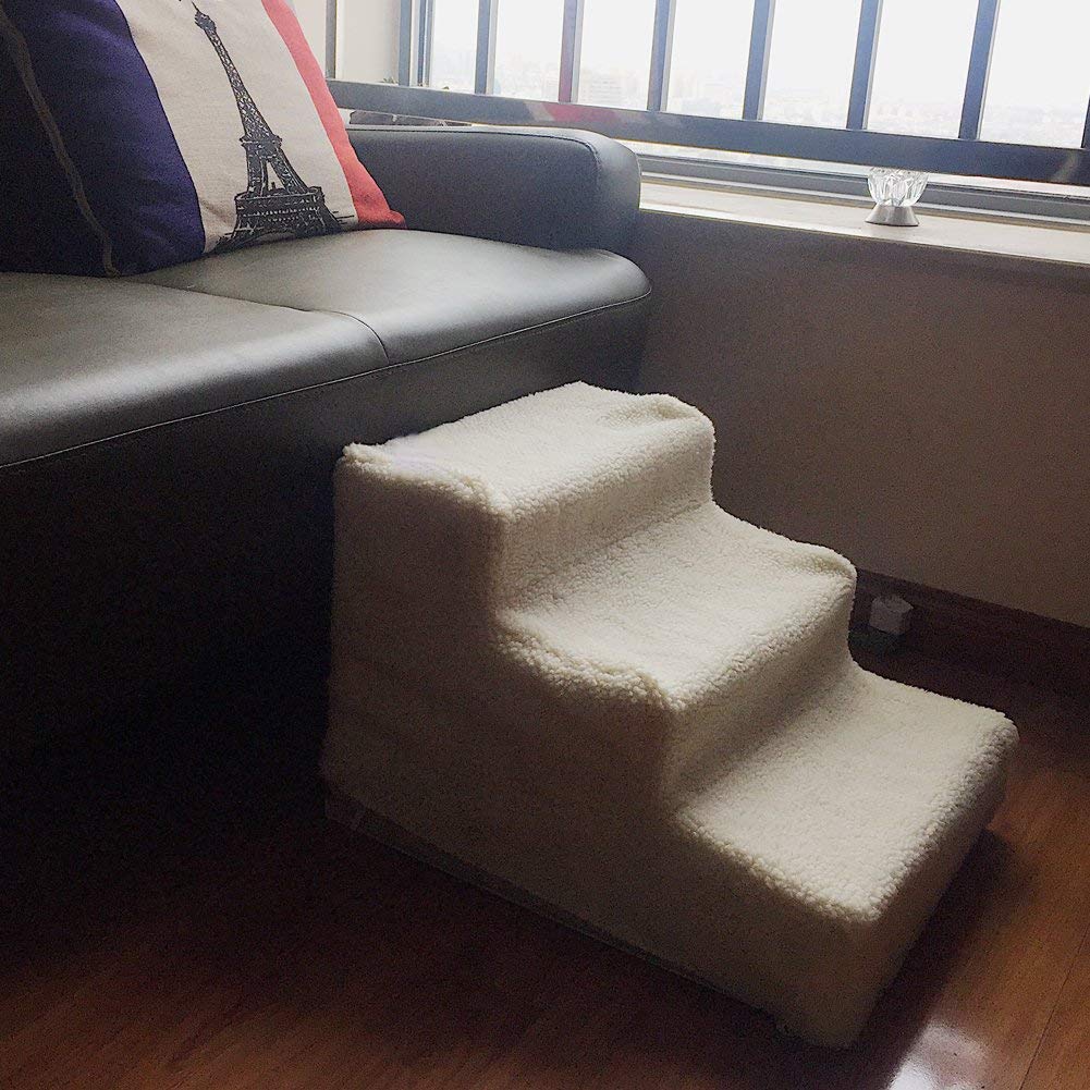 YOFIT Doggy Steps - Non-Slip 3 Steps Pet Stairs,Holds Up to 50 lbs