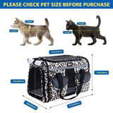 Petotw Pet Carrier for Small Dogs and Cats - Soft-Sided Travel Kennel, Portable Foldable Bag (Large)