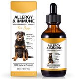 Allergy Relief Drops for Dogs,Allergy and Immune,Immune Support Supplement,Dog Supplement,Natural Pet Supplement for Dog Allergy Relief with Turmeric & Milk Thistle