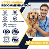 BFDEREN Dog Allergy Chews Probiotics for Dogs Yeast, Itchy Skin and Itchy Ears Itch Relief Immune Pre Probiotic Chews for Pet Digestive Health Anti Itch