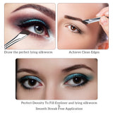 Eyeliner Brushes Set, Fine Angled Eyeliner Eyebrow Concealer Brushes, Upgraded Sickle Ultra Thin Slanted Flat Angle for Beauty Cosmetic Tool(3 Pieces)