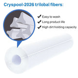Cryspool® 07077 Filter Compatible with CCP420, Clean and Clear Plus 420, PCC105-PAK4, R173576, 570-0425-07, C-7471, 178584, 817-0106, FC-6470, 4×105 Sq. Ft Pool Filter Cartridges, 4 Pack