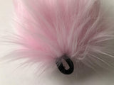 Bianna Creations Long Faux Fur Animal Luxury Tail, Cosplay Fursuit Fursona,Costume Dress Up Pet Play Furry Accessory (30", Baby Pink)