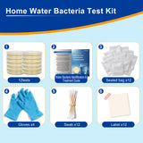 Bacteria Test Kits for Drinking Water - 12 Tests Detect Coliform, E.coli & All Bacteria | Home Quality Testing Kit for Well, Tap, Pool, Hot Tub & City Water | Easy DIY Tester with Free Lab Analysis