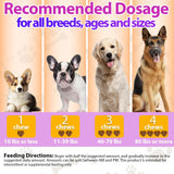 Carmelie Dog Vitamins, 24 in 1 Dog Vitamins and Supplements 200 Chews with Glucosamine Probiotics Omega-3 Dog Multivitamins Chewable for Hip & Joint, Skin & Coat, Immune Health, Digestive (Chicken)