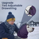 Nanaki Calming Hoodie for Dogs - Adjustable Ear Cover & Anxiety Relief, M Purple | Noise Reduction Head Wrap for Fireworks, Thunderstorms, Grooming, Hematoma Recovery