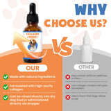 Collagen for Dogs,4.22oz (120ml) Liquid Collagen for Dogs,Enhances Joint Support,Flexibility,Cartilage and Mobility,Relieves Itching in Allergic,Liquid Drops Suitable for Cats and No Side Effects