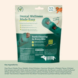 WOOF - Bite n' Brush Refills for The Dog Toothbrush Toy - Scrub Plaque and Tartar from Your Dog's Teeth and Mouth - Dog Dental Chew Toy Treats - Approximately 16 Refills - 2 Pack