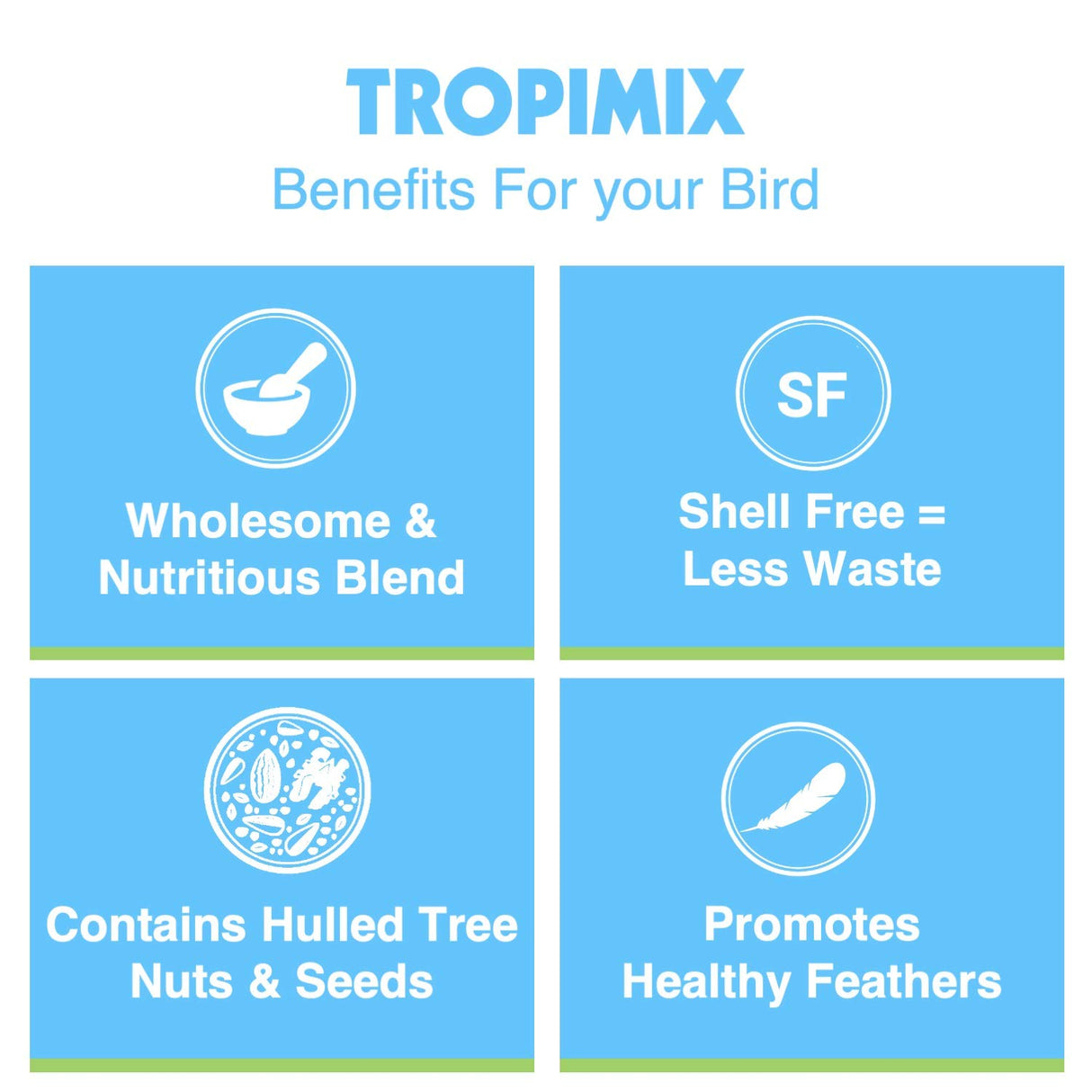 Hari Hagen Tropimix Enrichment Food for Small Parrots, 20 lb. (9.07 kg) - HARI Small Parrot Food with Seeds, Fruit, Nuts, Vegetables, Grains, and Legumes
