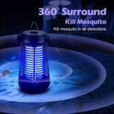 Bug Zapper Outdoor, Electric Mosquito Zapper, Odorless and Physical Mosquito Killer, Bug Zapper Indoor with Waterproof Non-Toxic, 4000V Electric Fly Zapper for Outside, Patio, Backyard, Garden