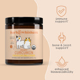 Bark & Whiskers Organic Curcumin, 2.64 Oz. (75 g), 300 Scoops, Promotes Mobility & Joint Health, Veterinarian Formulated, Non-GMO, Certified USDA Organic, Dr. Mercola