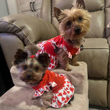 XPUDAC 4 Pieces Dog Dress Girl Dog Clothes for Dogs Girl Flower Dresses for Small Dogs Apparel Colorful Small Doggie Clothes Female (Large, 4 Flower)