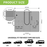 Q-DDOIT Dog Car Net Barrier for SUVs, Pet Barrier with Adjustable Rope and Storage Bag, Dog Fence Barrier for Car Front Seats, Car Divider for Driving Safely with Children & Pets