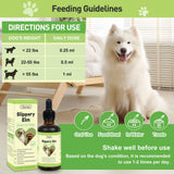 Slippery Elm for Dogs, Organic Herbal Digestive Support Drops for Dog Diarrhea Constipation Sensitive Stomach Acid Reflux, Promotes Healthy Digestion Bowel Function, Liquid Formula for All Breeds