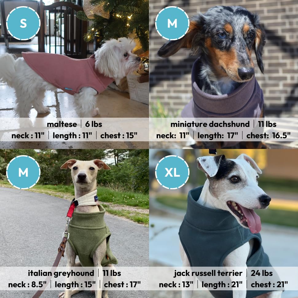 Gooby Zip Up Microfiber Fleece Dog Sweater - Pink, Medium - Warm Double Layered Soft Microfiber Fleece Step-in Dog Jacket for Small to Medium Dogs