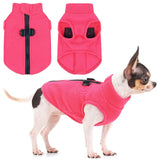 Soft & Comfortable Dog Jacket – Cozy Zip-Up Sweater Vest with Leash Hook, Easy-On Pet Coat for Walks, Outdoor Play, and Everyday Adventures. Pink XL
