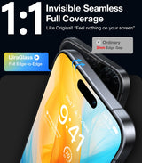 UltraGlass UNBREAK TOP 9H+ Glass for iPhone 16 Pro Max Screen Protector 6.9" (12FT Military Grade Shatterproof) Screen Protector 16 ProMax Tempered Glass (Longest Durable) Full Edge Coverage, 2 Pack